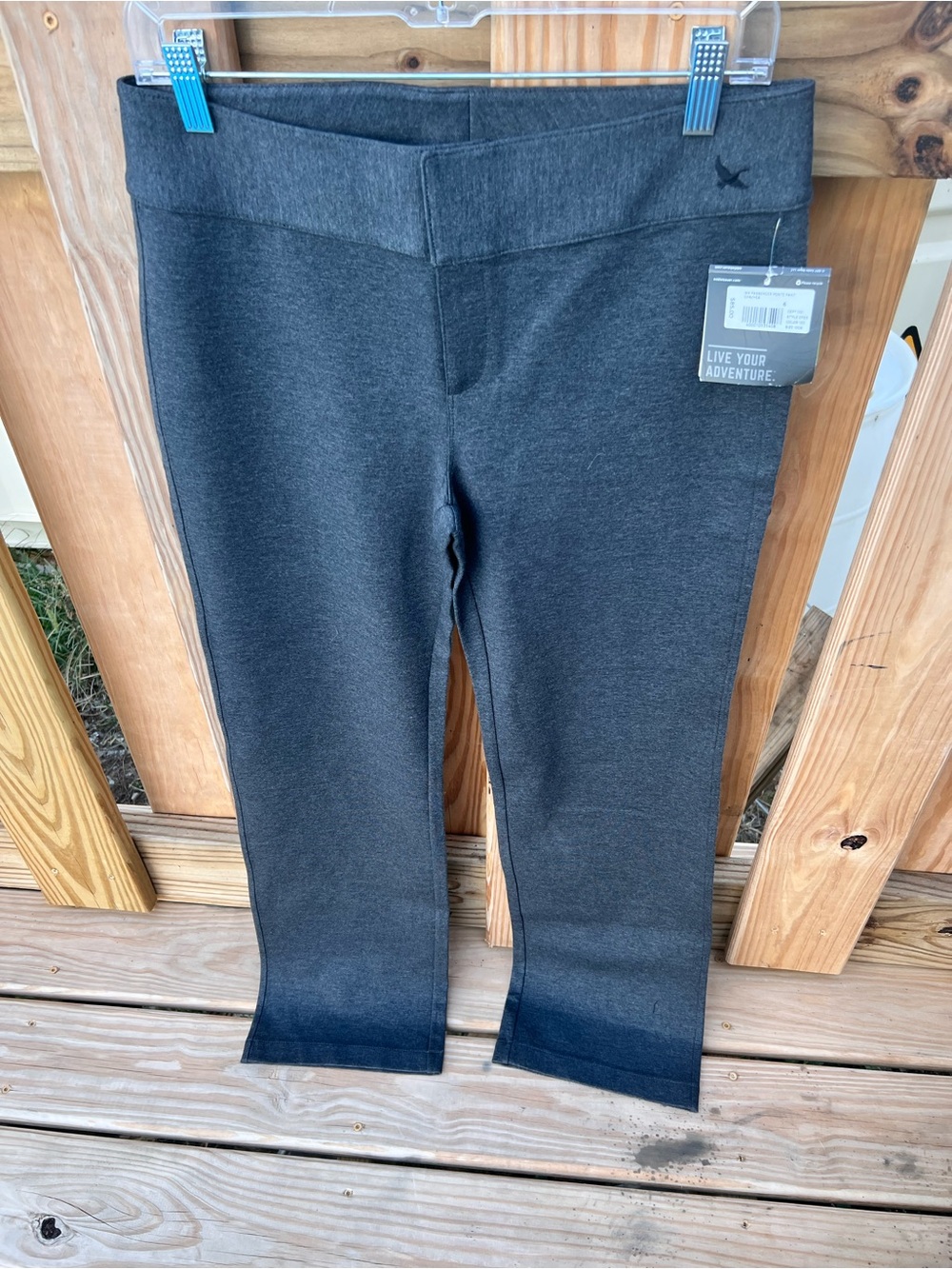 Eddie Bauer Charcoal Gray Women's Passenger Ponte Pants/Trousers